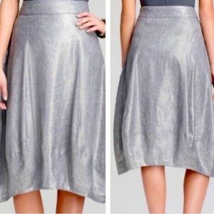 Eileen Fisher Silver Lantern Skirt PM